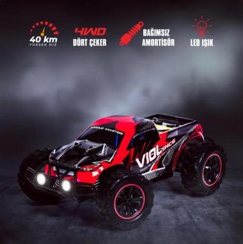 1:16 40KM/H Hız Yapan 4WD 4x4 Extreme Thunder Kumandalı Araba