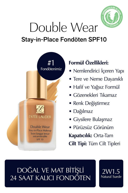 Mükemmel Bir Cilt Makyajı Sunar;Fondöten Spf 10 ( 2W1.5 Natural Suede ) 30 Mlmc Gzlk18