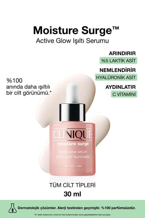 Moisture Surge™ Active Glow Işıltı Serumu 30Ml | C Vitamini, Hyalüronik Asit, Laktik Asit