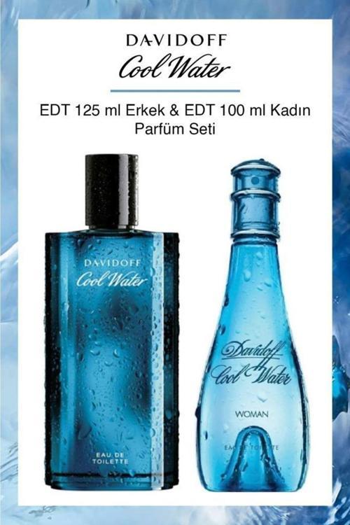 Cool Water Kadın Erkek Parfüm Seti