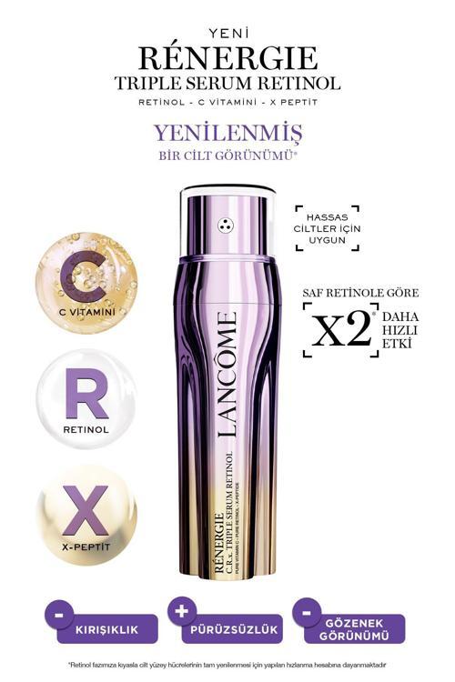 Rénergie Triple Serum Retinol Saf Retinol, Saf C Vitamini, X Peptit 50 Ml 3614274368116
