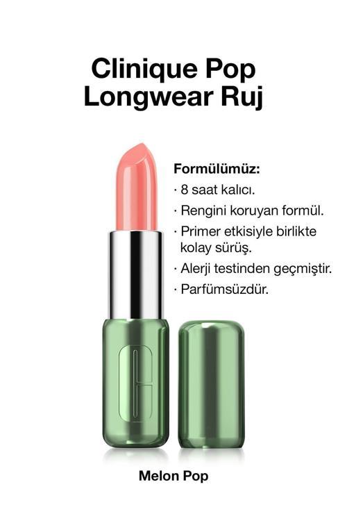 Pop Longwear™ Gün Boyu Kalıcı Ruj - Renk: Melon Pop 3.9G | Parlak Bitiş