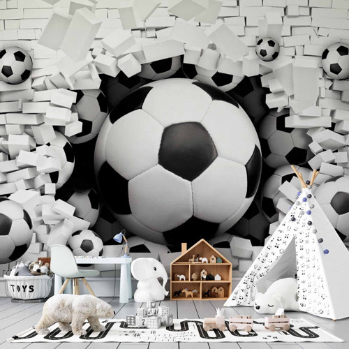 Futbol Topu Çocuk Odası Duvar Kağıdı