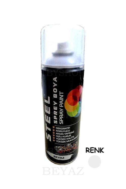 Beyaz Renk Sprey Boya 400 Ml Dekoratif Boya Graffiti Duvar Boyası Mobilya Boyası Metal Boyası 1 Adet