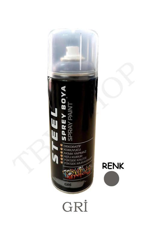 Gri Renk Sprey Boya 400 Ml Dekoratif Boya Graffiti Duvar Boyası Mobilya Boyası Metal Boyası 1 Adet