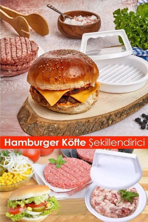 Hamburger Köfte Kalıbı Köfte Presi Şekillendirici Burger Press Pratik Köfte Yapma Aparatı