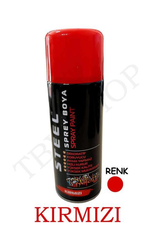 Kırmızı Sprey Boya 400 Ml Dekoratif Boya Graffiti Duvar Boyası Mobilya Boyası Metal Boyası 1 Adet