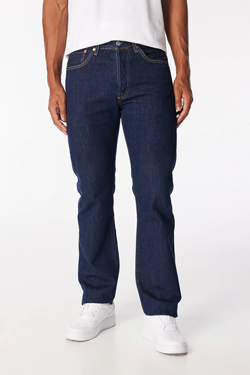 Levis 501 Original Erkek Lacivert Jean Kot Pantolon - A7735-0015