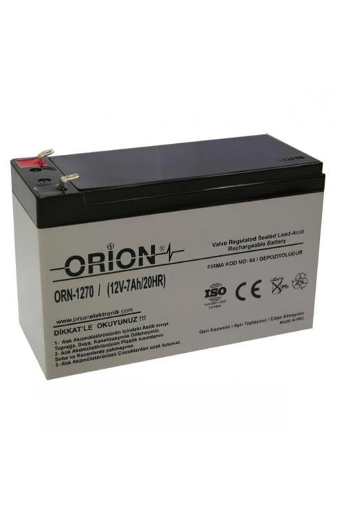 Orn1270 12v 7.0ah Bakımsız Kuru Akü T2