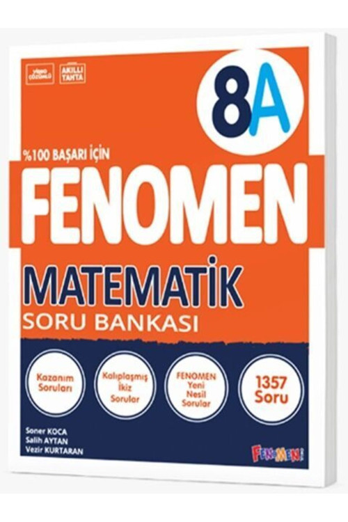 Fenomen Yayıncılık 8. Sınıf Fenomen Matematik A Soru Bankası