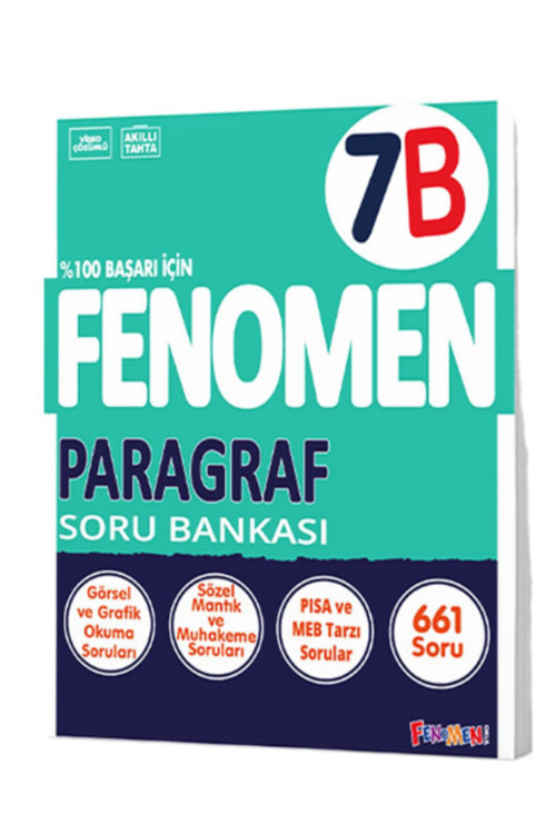 Fenomen Yayıncılık 7. Sınıf Paragraf B Fenomen Soru Bankası