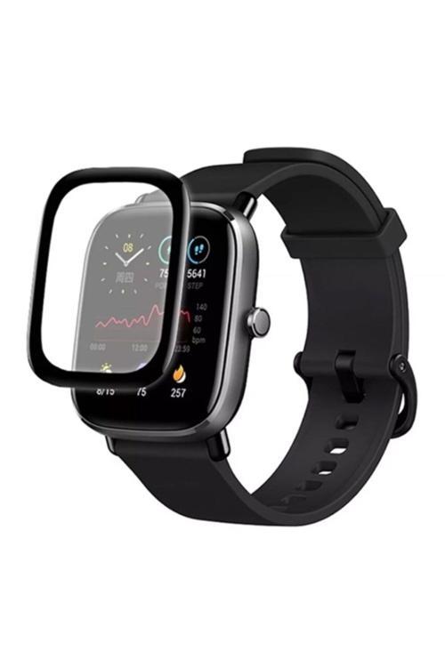 Huami Amazfit Gts 2 3D Kavisli Pmma Cam Ekran Koruyucu Siyah
