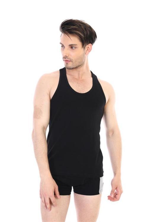 Erkek Ribana Sporcu Atlet Siyah 915