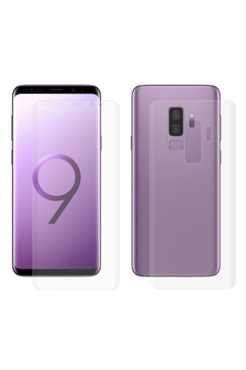 Gor Galaxy S9+Plus 3D Ön Arka Darbe Emici Full Pet Koruyucu - Şeffaf