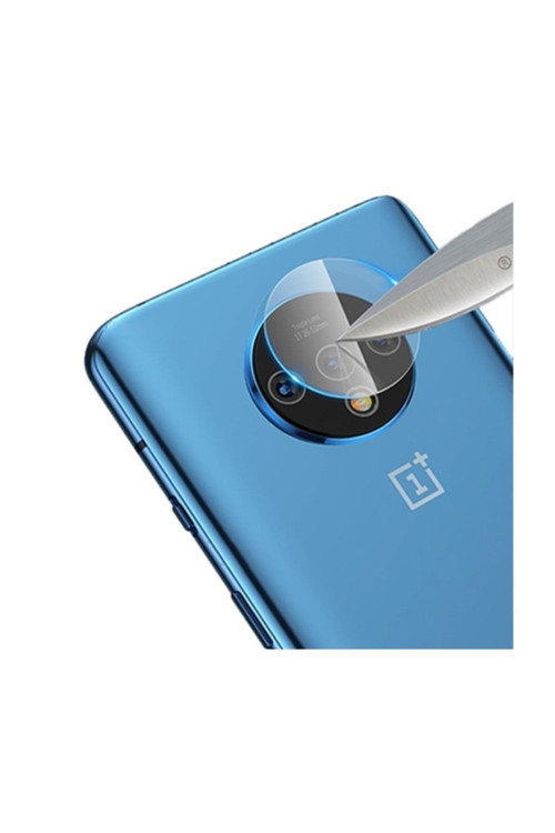 Oneplus 7T Tempered Kamera Koruyucu Kırılmaz Cam Şeffaf