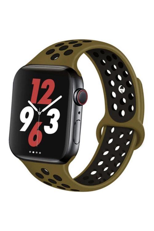 Ally Iwatch Se 6-5-4 44Mm 1-2-3 42Mm Kayış Kordon Nike Style Soft Silikon