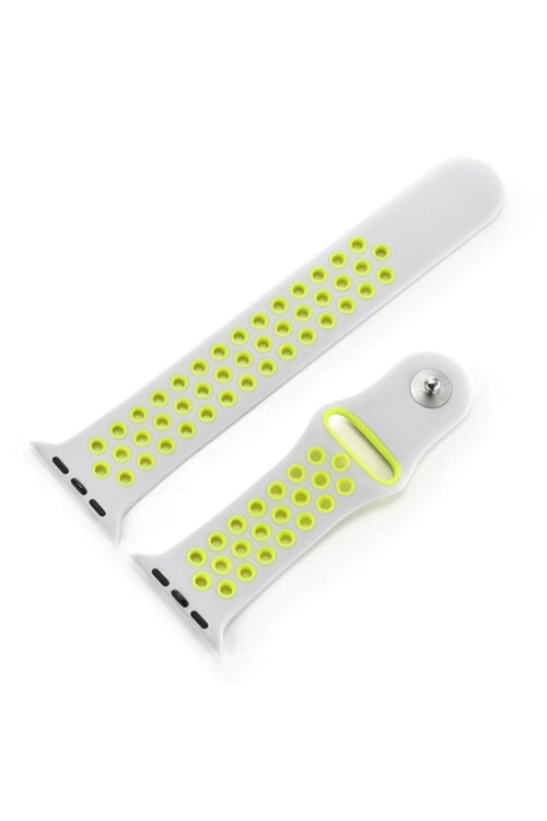 Ally Iwatch Se 6-5-4 44Mm 1-2-3 42Mm Kayış Kordon Nike Style Soft Silikon Gri
