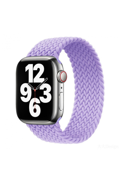 Apple Watch 7-8 45Mm 6-5-4 44Mm Single Loop Plastik Kayış Kordon 3-2-1 42Mm Mor