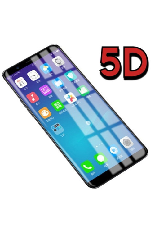 Vivo X20 5D Kavisli Full Kırılmaz Cam Ekran Koruyucu - Siyah