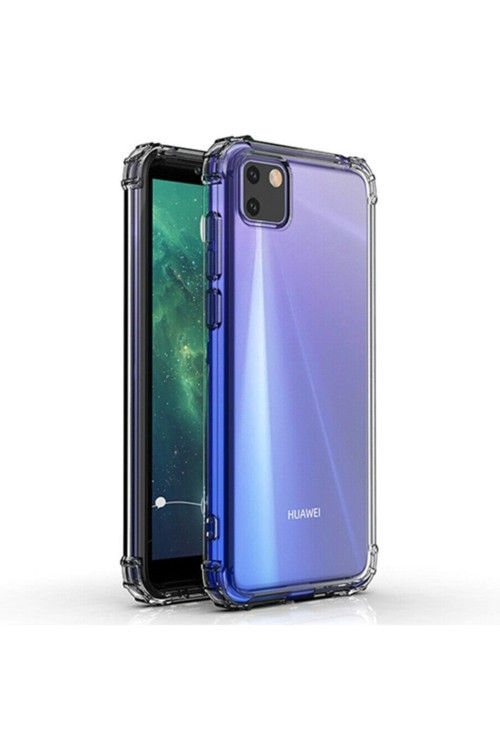 Huawei Y5P Anti-Drop Darbe Emici Silikon Kılıf Shockproof Kılıf Şeffaf