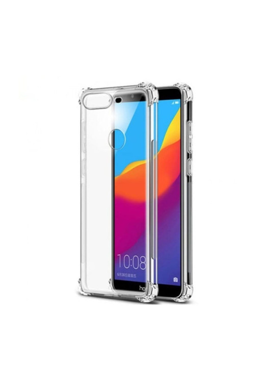 Huawei Y6 2018 Anti-Drop Darbe Emici Silikon Kılıf Şeffaf