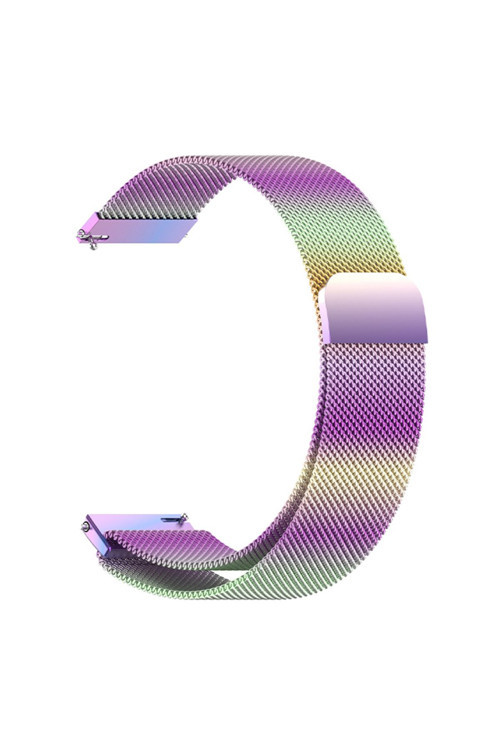 22Mm Gear S3 Watch 4 -Gt2 Gt2E 46Mm Kayış,Kordon Metal Milano Loop Çok Renkli