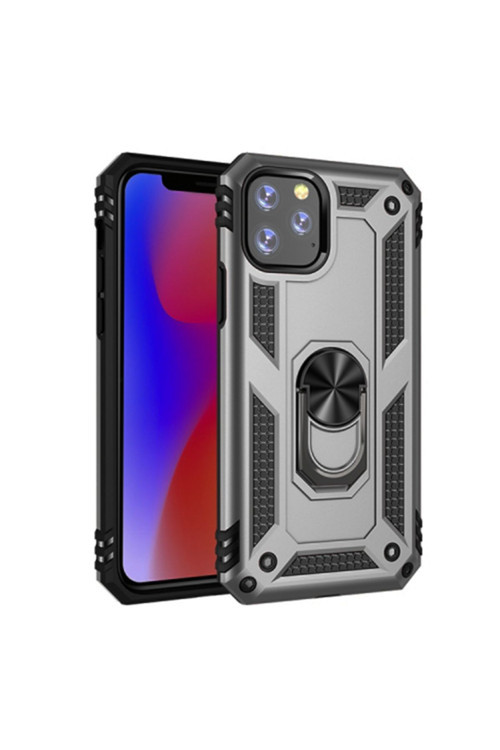 Ally İphone 11 Pro Max 6.5İnch Yüzüklü Kılıf Armor Shockproof Ring Kılıf