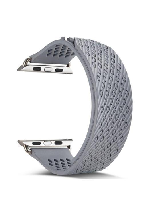 Ally Apple Watch 7 45Mm 6-5-4 44Mm Kordon Kayış Camyse Premium Soft 3-2-1 42Mm Gri