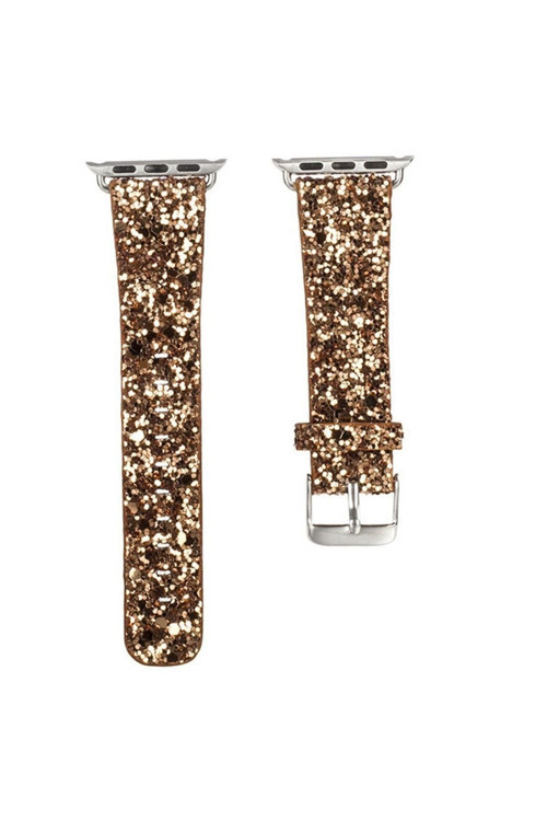 Ally Apple Watch 7 45Mm 6-5-4 44Mm Kordon Kayış Deri Sim Işlemeli 3-2-1 42Mm Gold