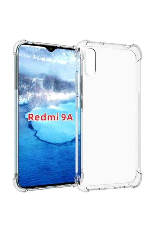 Xiaomi Redmi 9A Anti-Drop Silikon Kılıf Shockproof Kılıf - Şeffaf