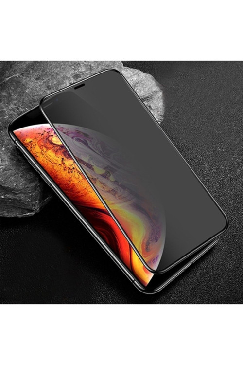 Ally Iphone 11 Pro Max- Xs Max 3D Full Privacy Gizlilik Cam Ekran Koruyucu Siyah