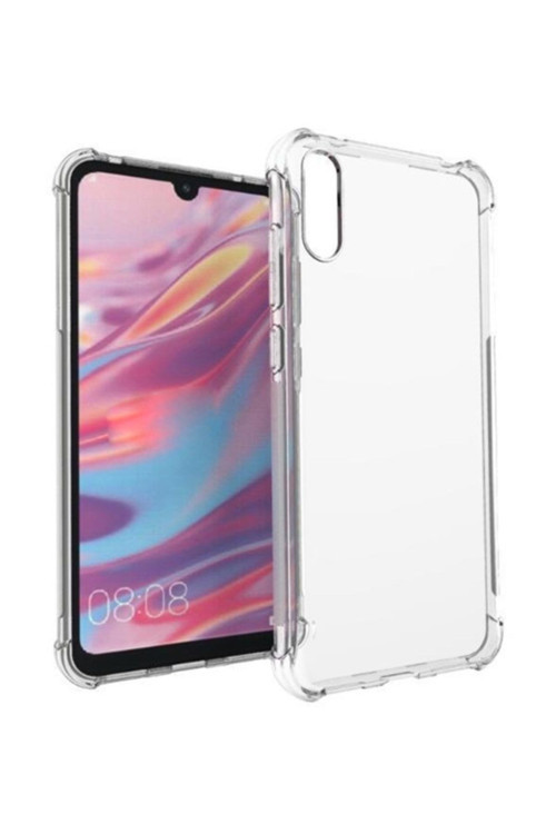 Huawei Y7 Pro 2019 Anti-Drop Darbe Emici Silikon Kılıf Şeffaf