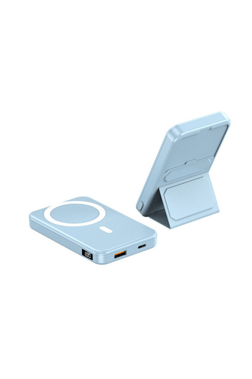 A27 10000Mah Pd 15W - 22.5W Magsafe Uyumlu Hızlı Şarj Powerbank Mavi