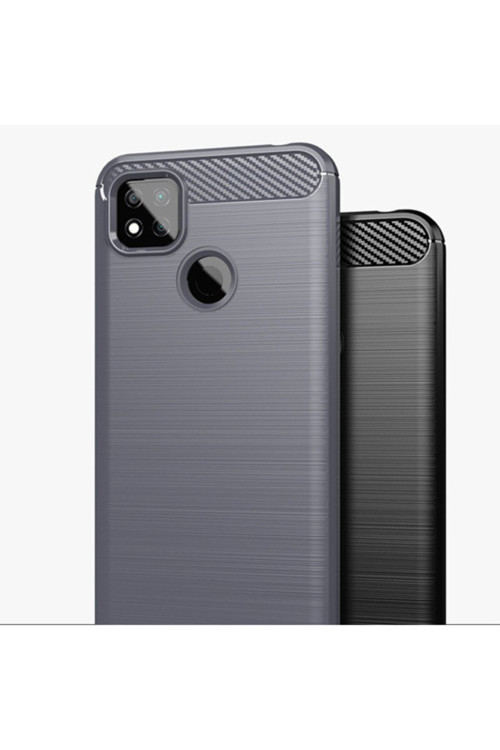 Ally Xiaomi Redmi 9C Brushed Carbon Fiber Silikon Kılıf