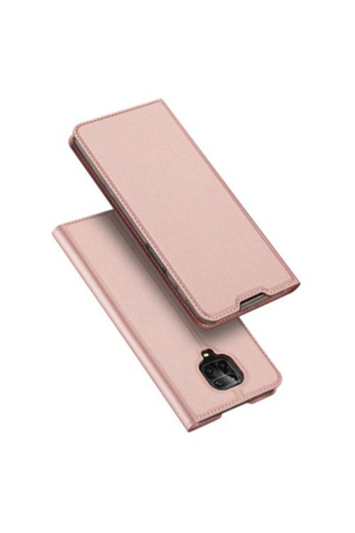 Dux Ducis Redmi Note 9 Pro/ Note 9S Kılıf Kapaklı Flip Cover Kılıf Skin Pro Series Kılıf Rose Gold
