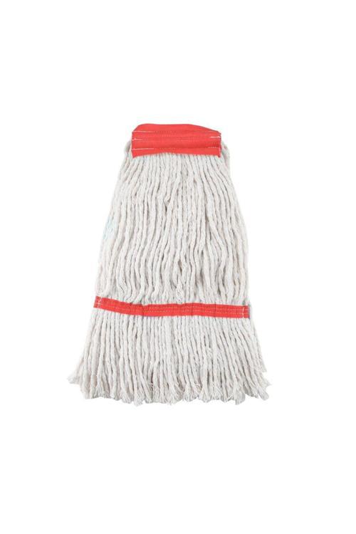 Islak Saçaklı Dar Mop 350 Gr Mop Yedeği Ekstra Karbeyaz Yüzey Temizlik 5'Li Paket