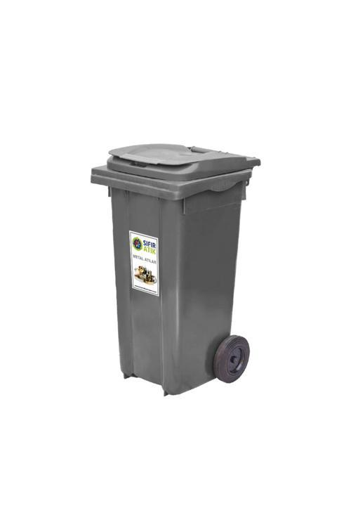 120 Lt Gri Çöp Konteyneri (Isıya Dayanıklı)