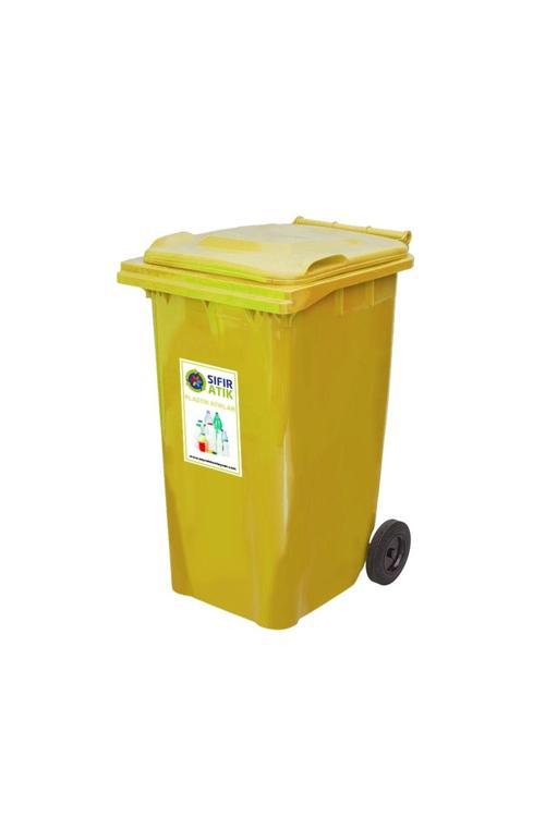 240 Lt Sarı Çöp Konteyneri (Isıya Dayanıklı)