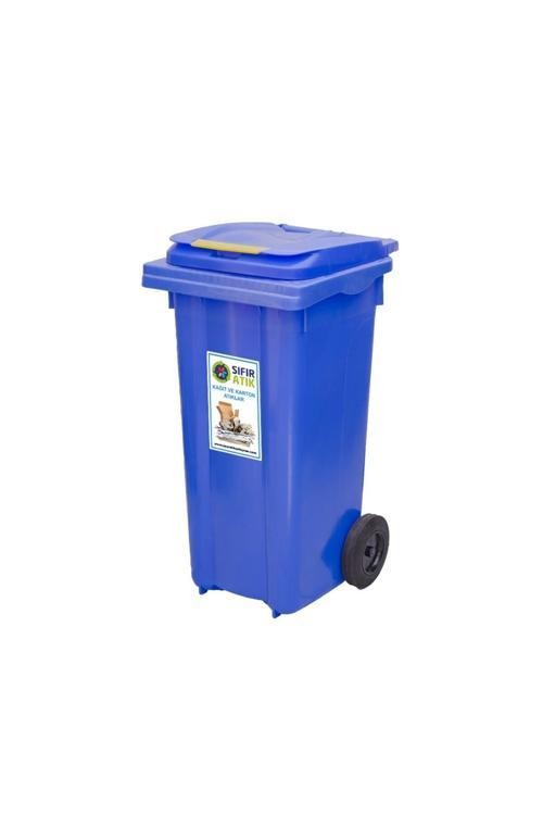 120 Lt Mavi Metal Pedallı Çöp Konteyneri (Isıya Dayanıklı)