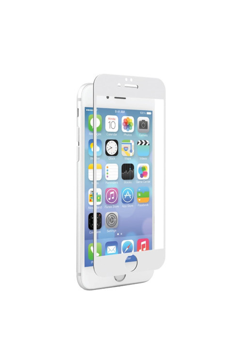 İphone 6,İphone 6S 3D Renkli Full Kaplama Cam Ekran Koruyucu Gri