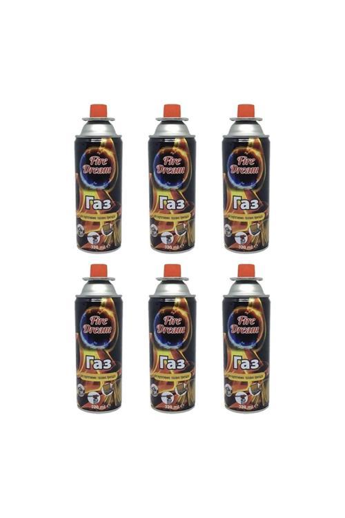 Bütan Propan Kamp Gaz Kartuşu 227Gr 400Ml 6Adet