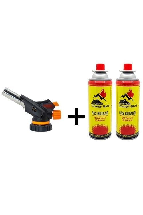 Çakmaklı Pürmüz Touch Set 2 Adet Bütan Propan Kamp Gazı Kartuş 400Ml 227Gr