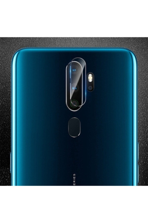 Oppo A9-A5 (2020) Tempered Kırılmaz Cam Kamera Koruyucu - Şeffaf