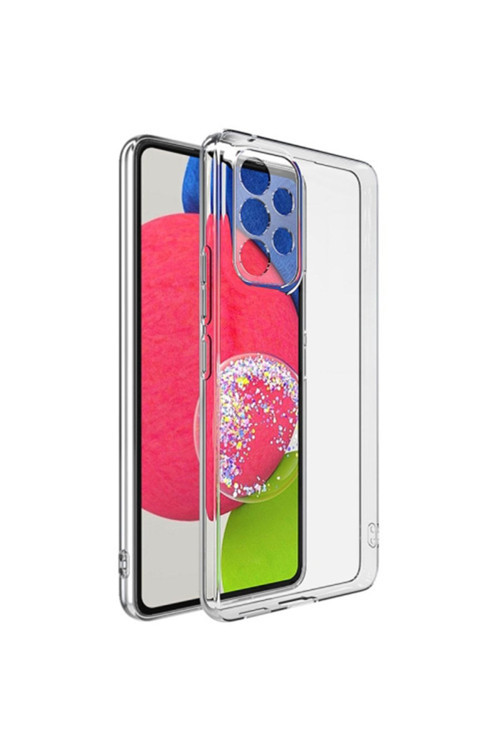 Sm Galaxy A53 5G Kılıf Kamera Korumalı Ultra Ince Şeffaf Silikon Kılıf Şeffaf