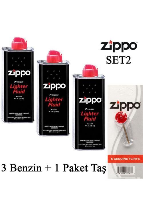Çakmak Ikmal Seti 3 Bidon Benzin 1 Paket Taş Set2