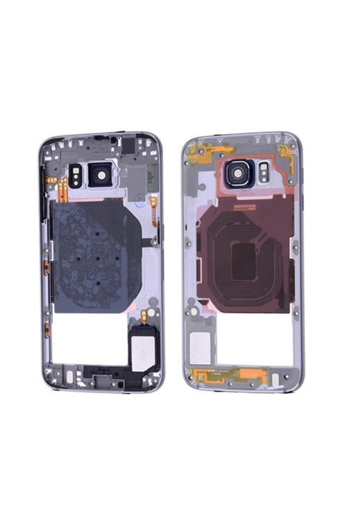 Ally Samsung Galaxy S6 G920 Için Full Orta Kasa Bazel Mavi