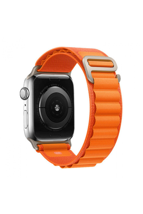 Apple Watch 7-8 41Mm 6-5-4 40Mm Alpine Loop Kayış Kordon 3-2-1 38Mm Turuncu