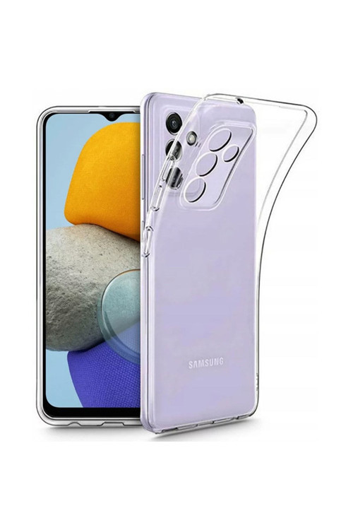 Sm Galaxy M23 5G (Sm-M236B) Kılıf Kamera Korumalı Ultra Ince Şeffaf Silikon Kılıf Şeffaf