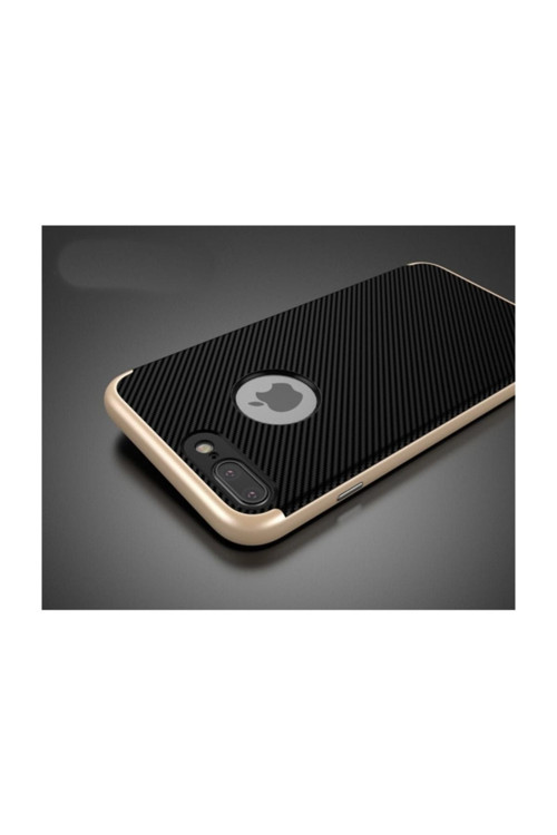 İphone 7 ,İphone 8 Hybird Armor Çift Katmanlı Silikon Kılıf Gold