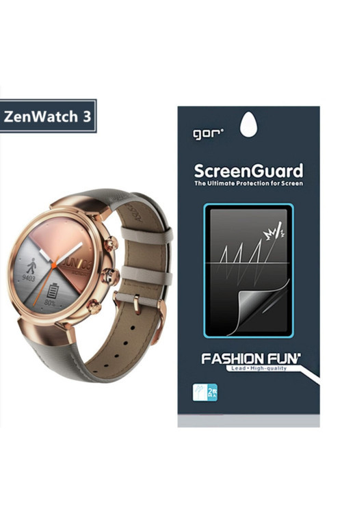 Asus Zenwatch 3 Şeffaf Parlak Ekran Koruyucu (2Adet)